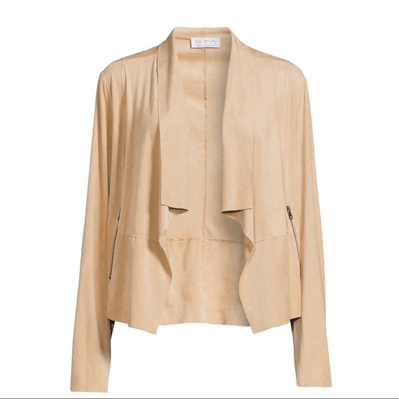 NWT Sofia Vergara Faux Suede Moto Jacket - Picture 2 of 9